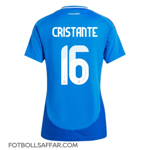 Italien Bryan Cristante #16 Hemmatröja Dam EM 2024 Kortärmad